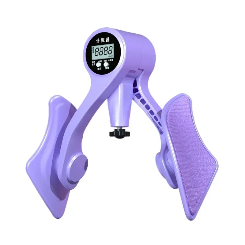 Digital counter hip leg trainer pelvic floor muscle strength adjustable leg exerciser internal thigh fitness equipment