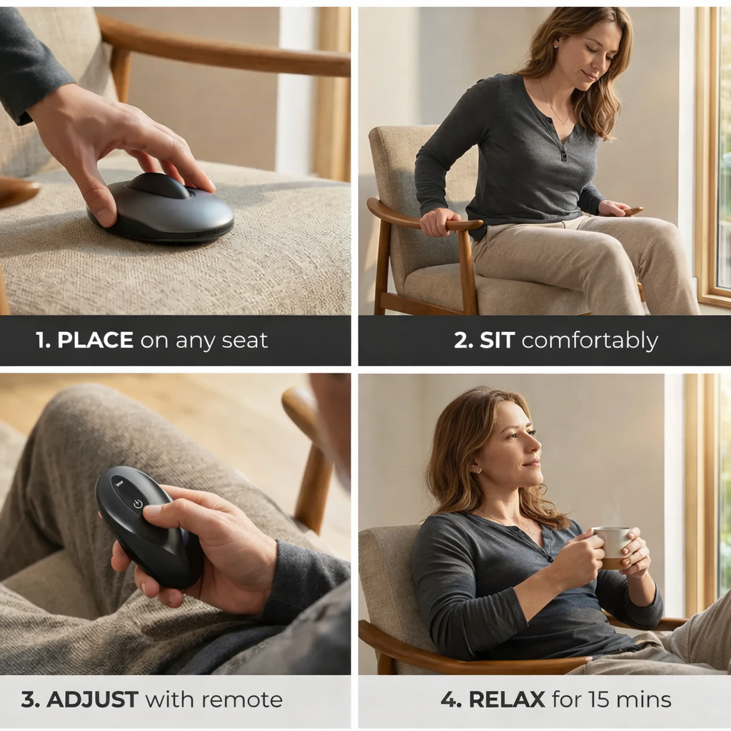 Pelvic Floor Muscle Trainer, for Men & Women, Easy Maintenance, Comfortable Seat Cushion Hip Strengthening Device Adjustable